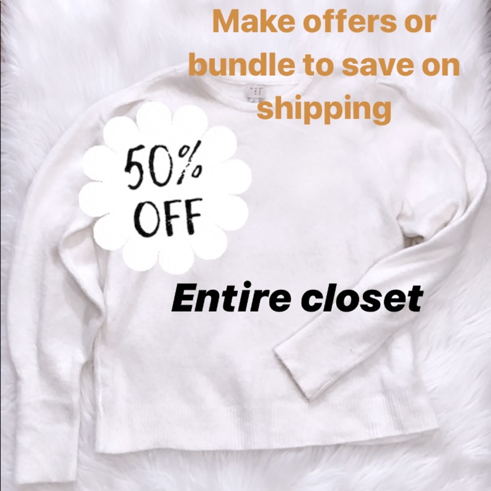 50 %off S A L E in entire closet